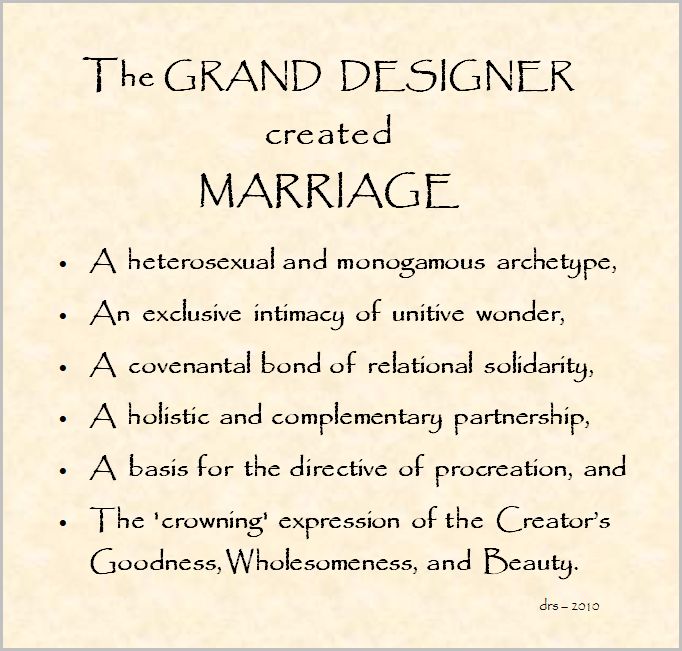 God's Marriage Design